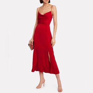 Intermix Paris midi silk dress